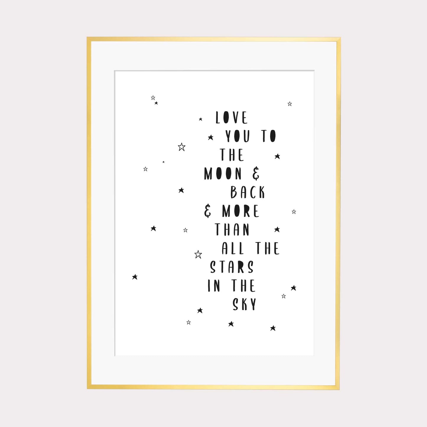 Art Print | Love you to the moon and back